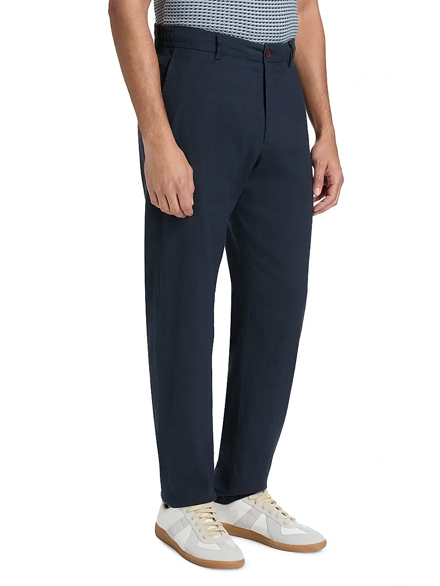 Onia Men's Linen-Blend Trousers | Thumbnail 4 Onia Men's Linen-Blend Trousers | Thumbnail 4