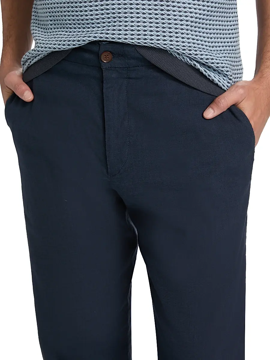 Onia Men's Linen-Blend Trousers | Thumbnail 6 Onia Men's Linen-Blend Trousers | Thumbnail 6