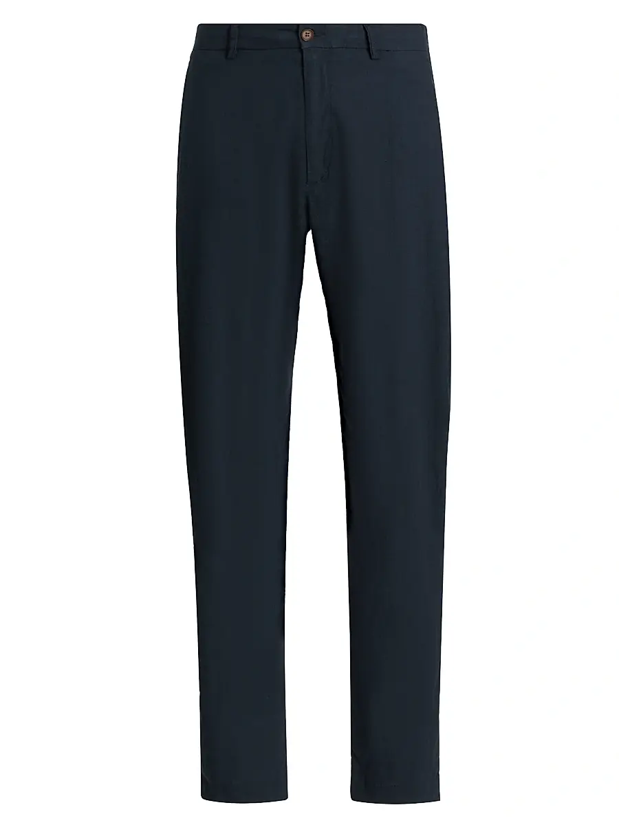 Onia Men's Linen-Blend Trousers - Midnight | Image 1 Onia Men's Linen-Blend Trousers - Midnight | Image 1