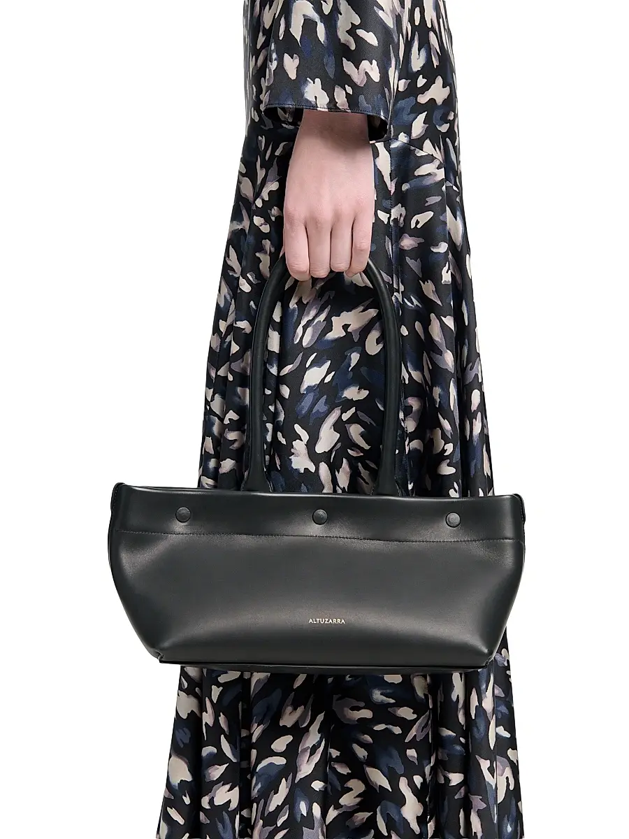Altuzarra Women's Mini East/West Leather Tote Bag - Black | Thumbnail 2 Altuzarra Women's Mini East/West Leather Tote Bag - Black | Thumbnail 2