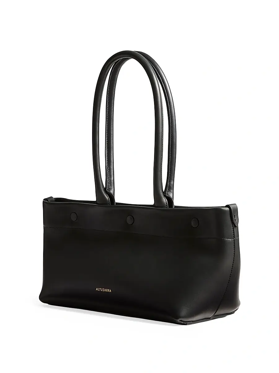 Altuzarra Women's Mini East/West Leather Tote Bag - Black | Thumbnail 3 Altuzarra Women's Mini East/West Leather Tote Bag - Black | Thumbnail 3