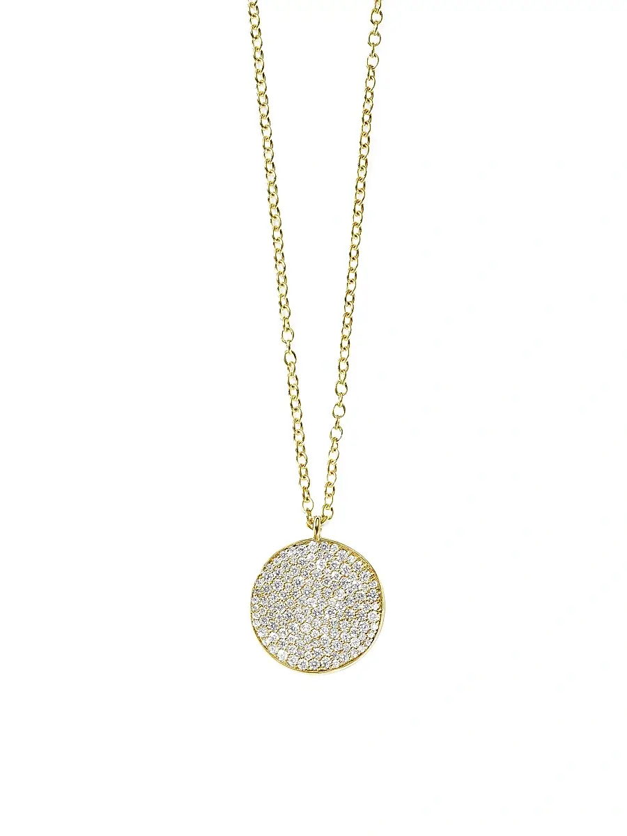 Women's Stardust Medium Flower 18K Green Gold & Diamond Pendant Necklace - Gold Women's Stardust Medium Flower 18K Green Gold & Diamond Pendant Necklace - Gold