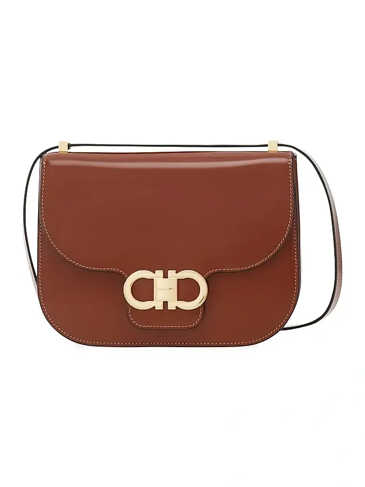 Women's Gancini Faux-Leather Crossbody Bag