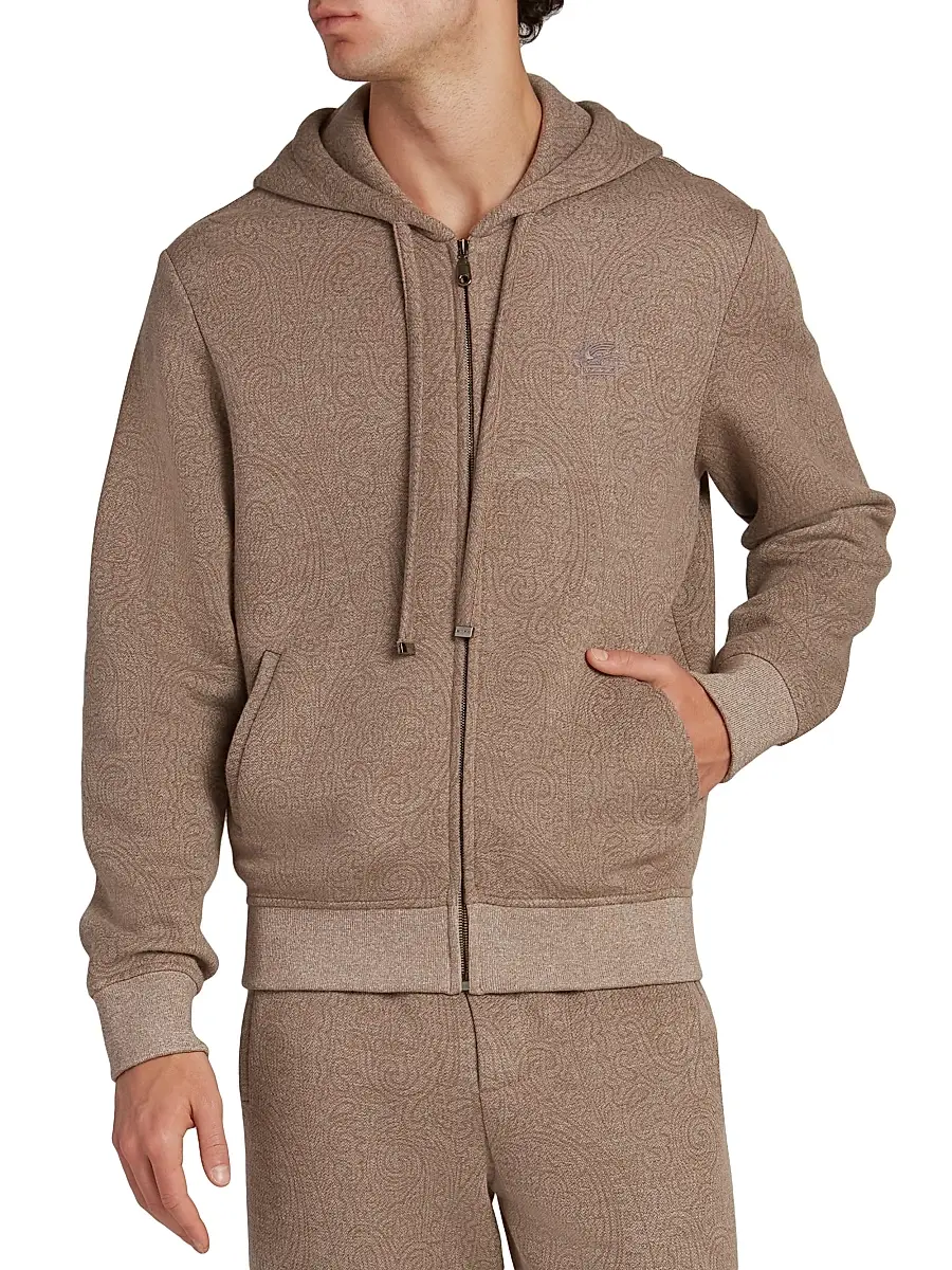 Etro Men's Paisley Zip Hoodie | Thumbnail 3 Etro Men's Paisley Zip Hoodie | Thumbnail 3