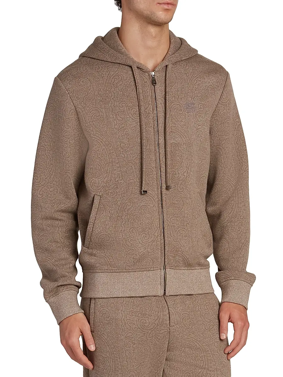 Etro Men's Paisley Zip Hoodie | Thumbnail 4 Etro Men's Paisley Zip Hoodie | Thumbnail 4