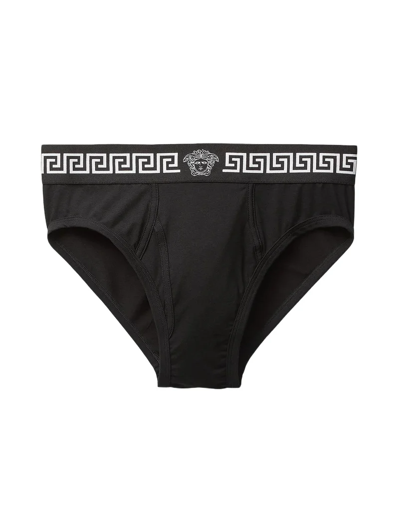 Men's Greca Medusa Head Cotton Jersey Brief Men's Greca Medusa Head Cotton Jersey Brief