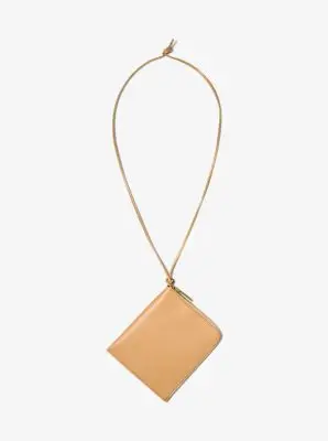 Michael Kors Collection Aurelia Leather Bag in Natural - One Size by Michael Kors Collection | Thumbnail 5