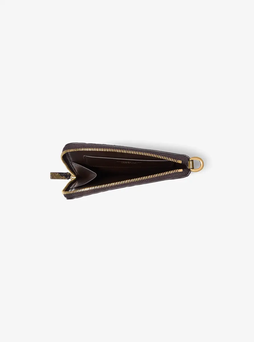 Michael Kors Collection Aurelia Snake Embossed Leather Bag in Green - One Size by Michael Kors Collection | Thumbnail 6