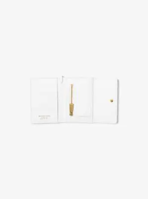Michael Kors Collection Leather Card Holder Necklace in White - One Size by Michael Kors Collection | Thumbnail 11