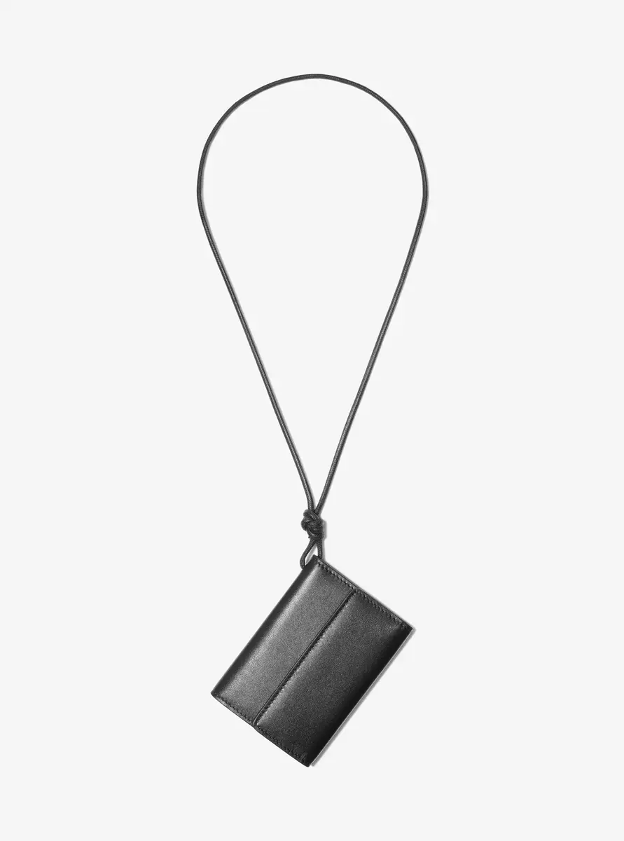 Michael Kors Collection Leather Card Holder Necklace in White - One Size by Michael Kors Collection | Thumbnail 26