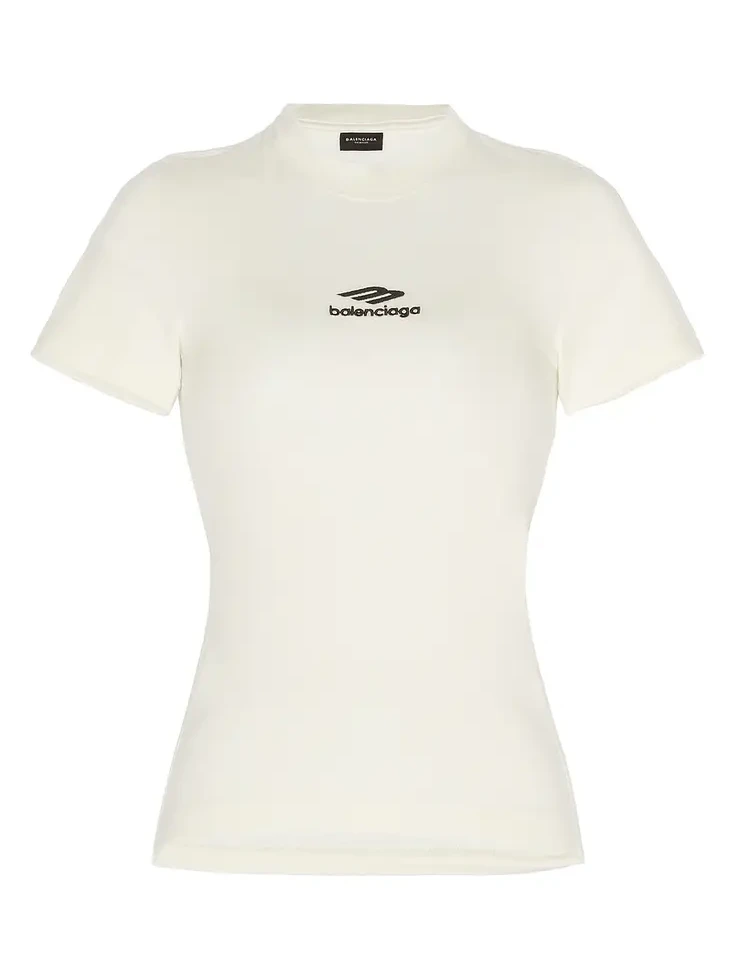 Balenciaga Ski Fitted Crewneck Top