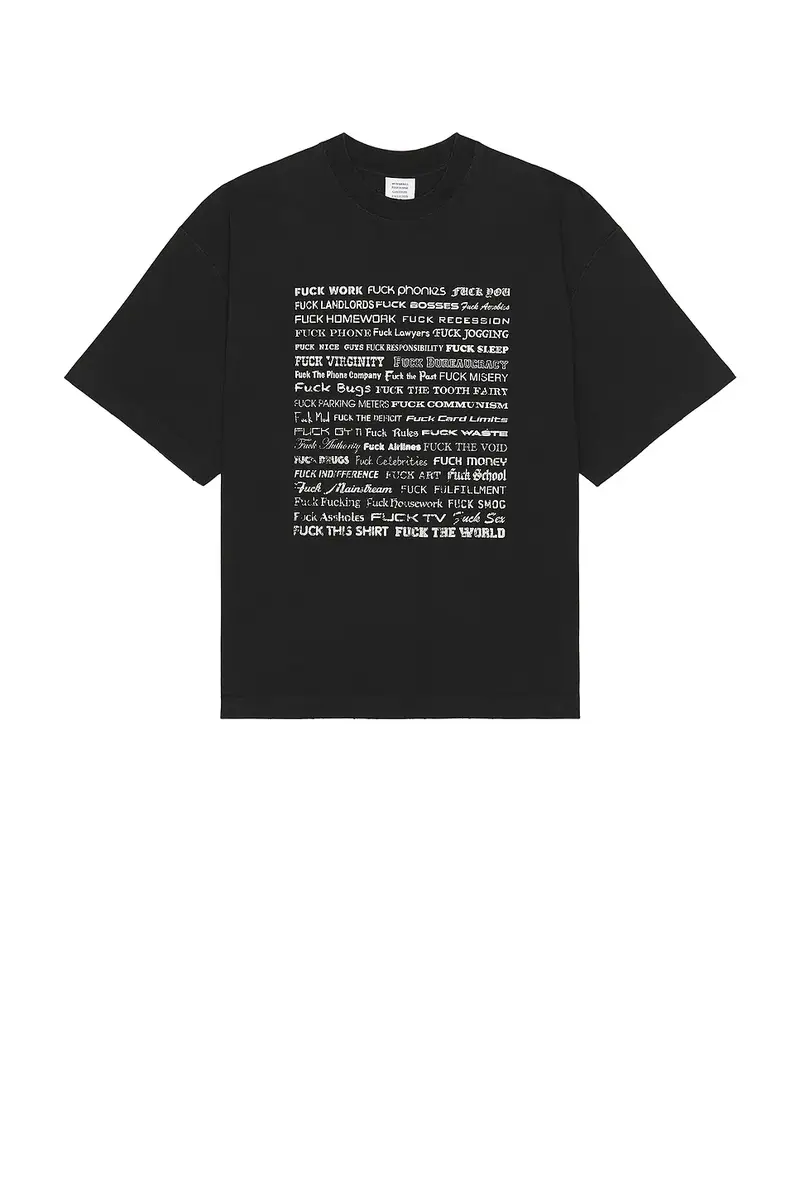 Vetements Fuck Everything T-Shirt | Thumbnail 4 Vetements Fuck Everything T-Shirt | Thumbnail 4