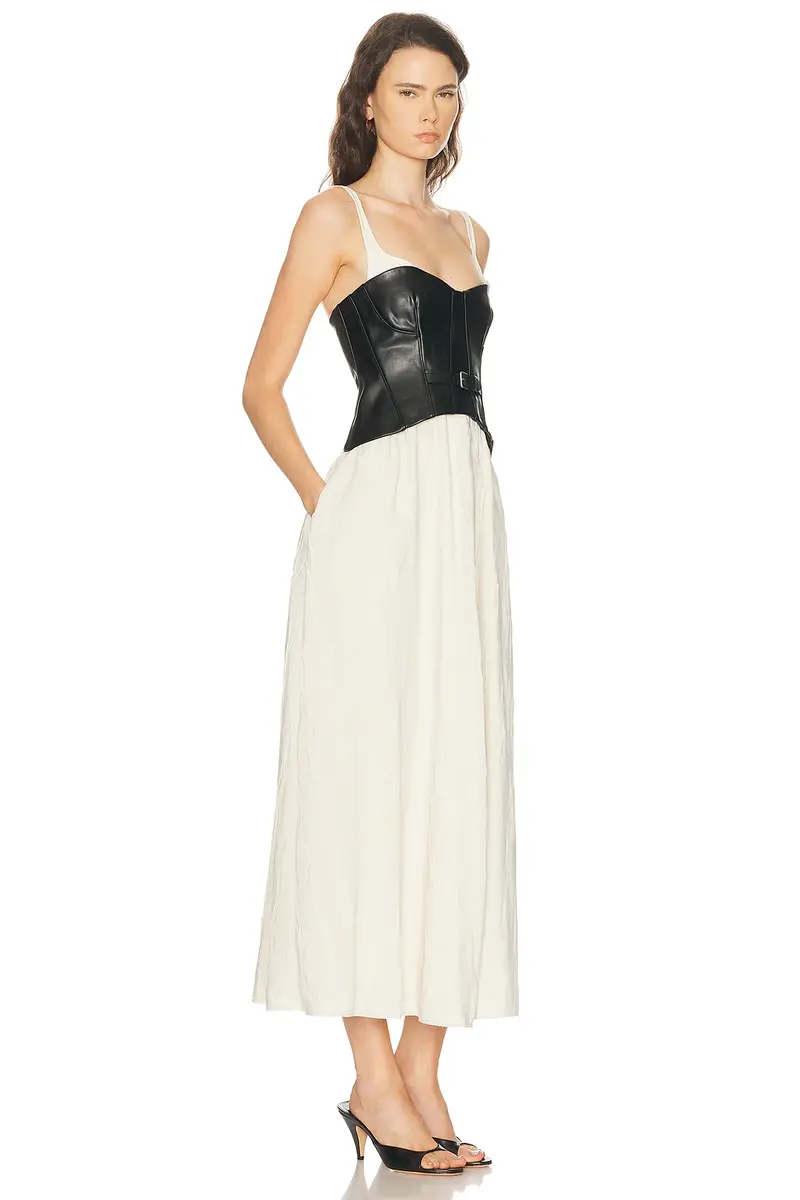 Simkhai Cortland Belted Bustier Dress | Thumbnail 2