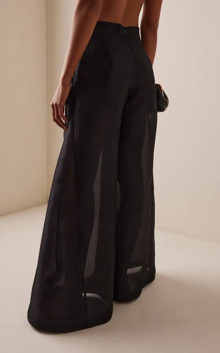Temily Isoceles Silk-Gazar Trousers | Thumbnail 4