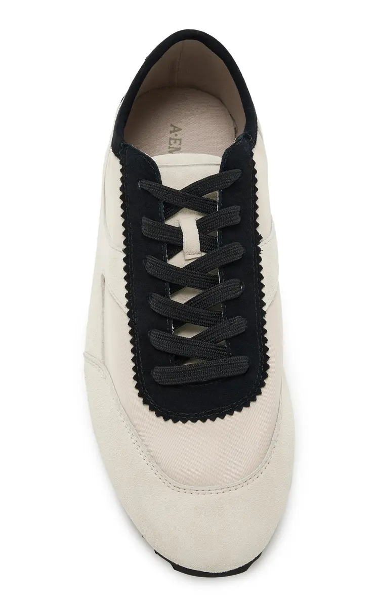 A Emery Adams Suede-Trimmed Mesh Sneakers | Thumbnail 3 A Emery Adams Suede-Trimmed Mesh Sneakers | Thumbnail 3