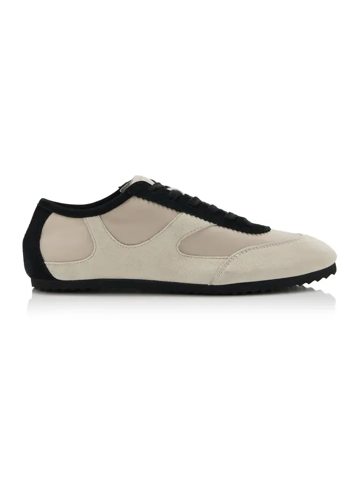 Adams Suede-Trimmed Mesh Sneakers