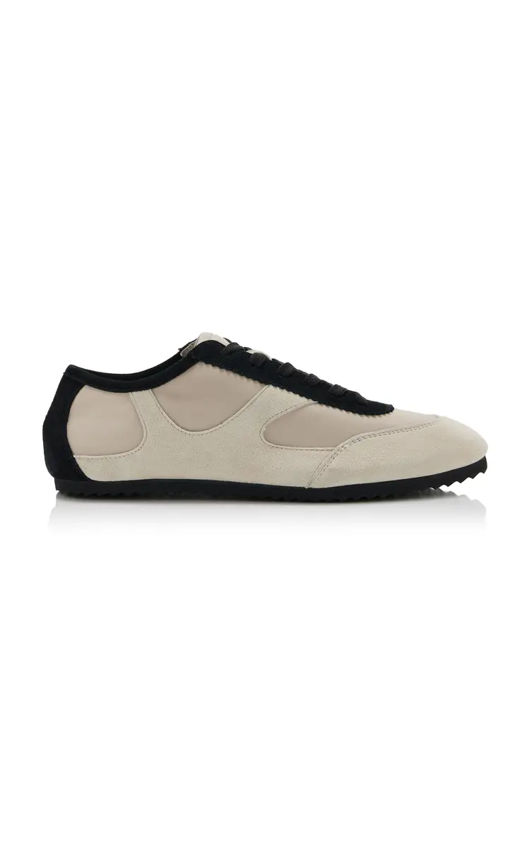 A Emery Adams Suede-Trimmed Mesh Sneakers | Image 1 A Emery Adams Suede-Trimmed Mesh Sneakers | Image 1