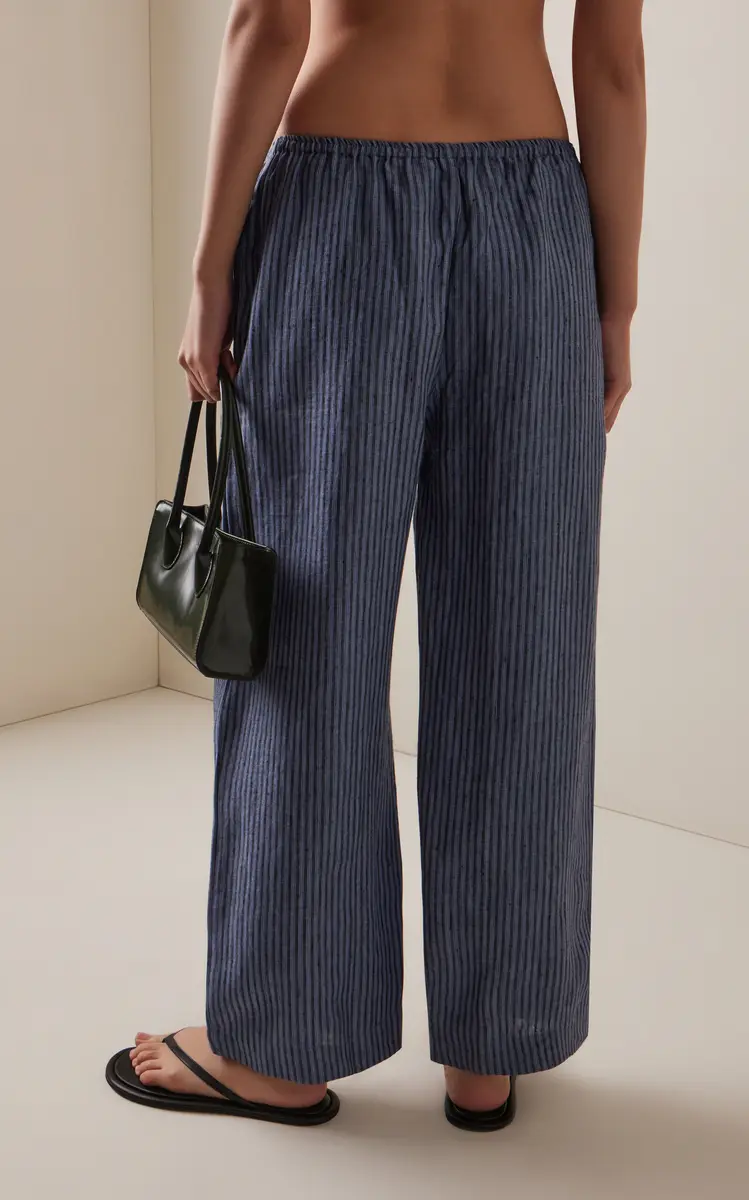 Deiji Studios Ease Striped Linen Trousers | Thumbnail 4 Deiji Studios Ease Striped Linen Trousers | Thumbnail 4