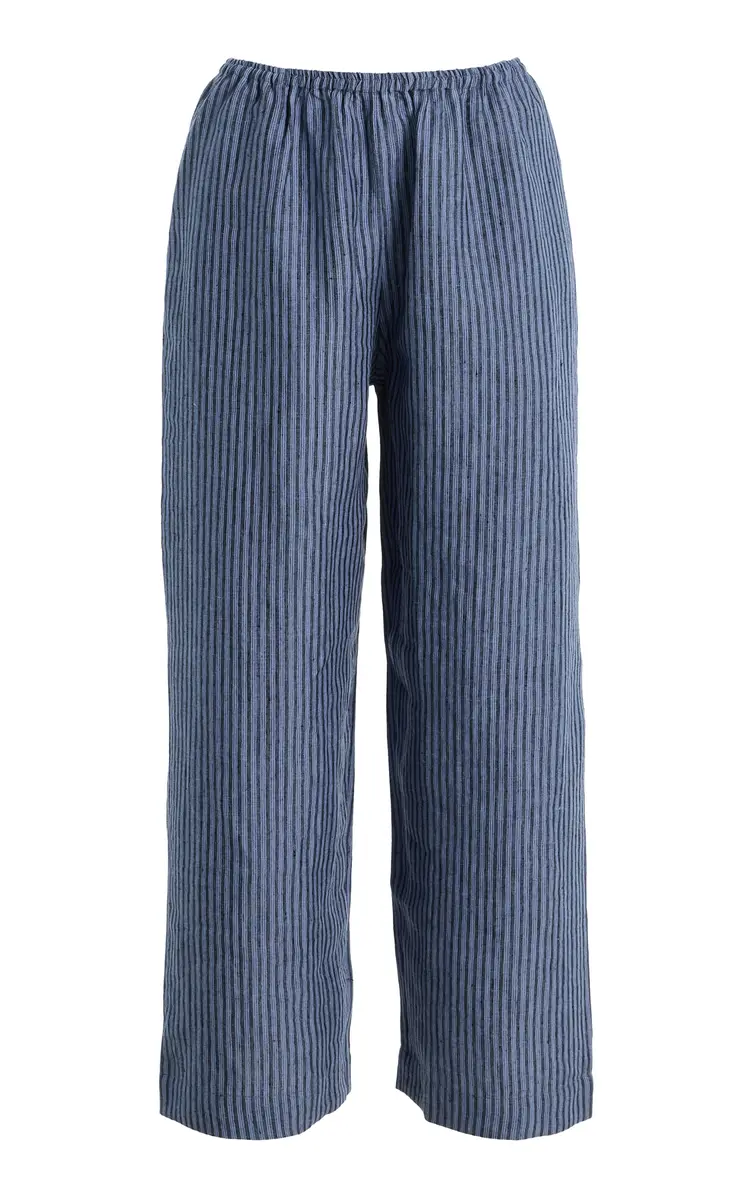 Deiji Studios Ease Striped Linen Trousers | Thumbnail 8 Deiji Studios Ease Striped Linen Trousers | Thumbnail 8