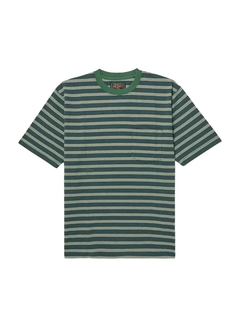 Beams Plus Striped Cotton-Jersey T-Shirt - Men | Image 1 Beams Plus Striped Cotton-Jersey T-Shirt - Men | Image 1