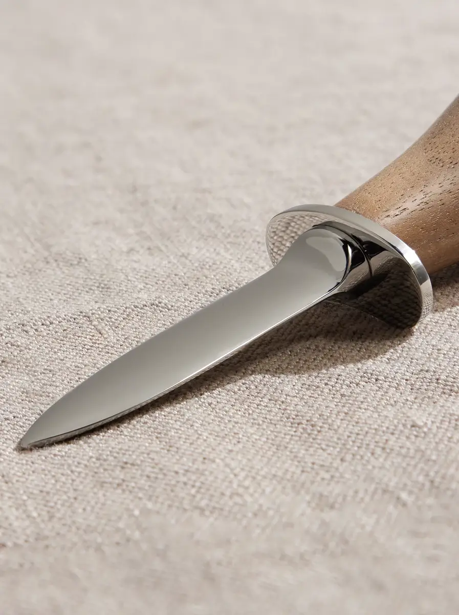 Lorenzi Milano Stainless Steel and Walnut Oyster Opener Set - Men | Thumbnail 4 Lorenzi Milano Stainless Steel and Walnut Oyster Opener Set - Men | Thumbnail 4