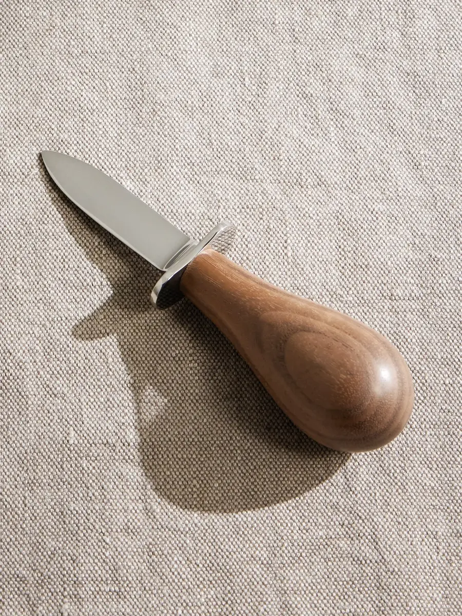Lorenzi Milano Stainless Steel and Walnut Oyster Opener Set - Men | Image 1 Lorenzi Milano Stainless Steel and Walnut Oyster Opener Set - Men | Image 1