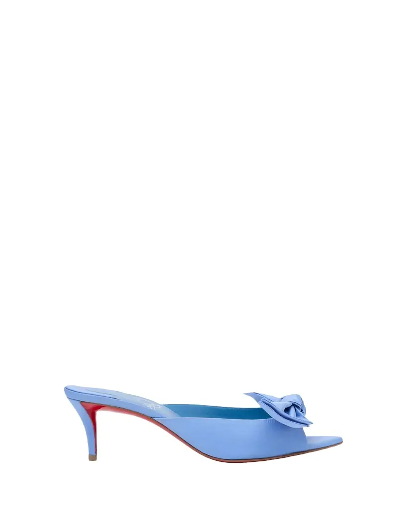 Christian Louboutin 60mm Mulazee Taffeta Mule Pumps | Image 1 Christian Louboutin 60mm Mulazee Taffeta Mule Pumps | Image 1