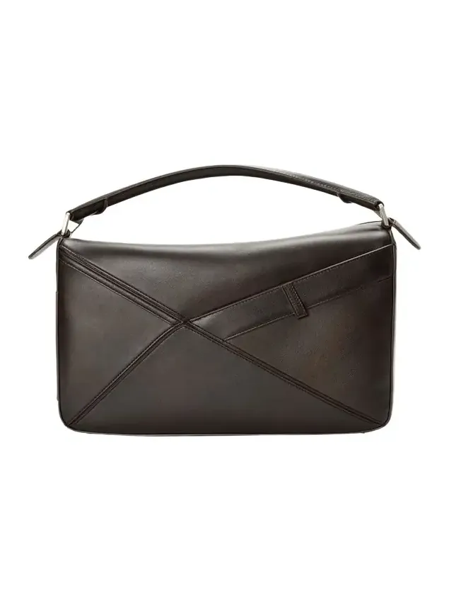 Men's Large Panta Puzzle Calfskin Shoulder Bag Men's Large Panta Puzzle Calfskin Shoulder Bag