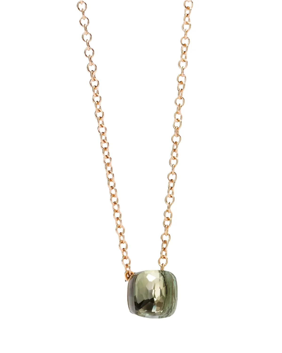 Nudo 18K Rose Gold Prasiolite Pendant Necklace Nudo 18K Rose Gold Prasiolite Pendant Necklace