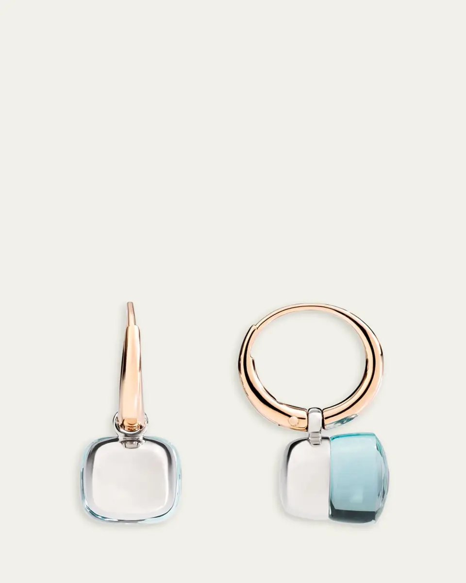 Pomellato Nudo 18K Rose Gold Blue Topaz Drop Earrings | Thumbnail 2 Pomellato Nudo 18K Rose Gold Blue Topaz Drop Earrings | Thumbnail 2