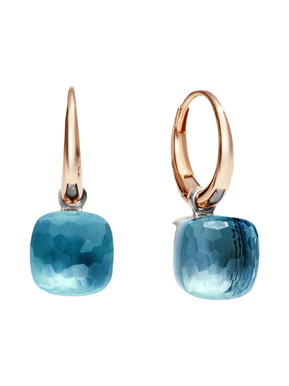 Nudo 18K Rose Gold Blue Topaz Drop Earrings