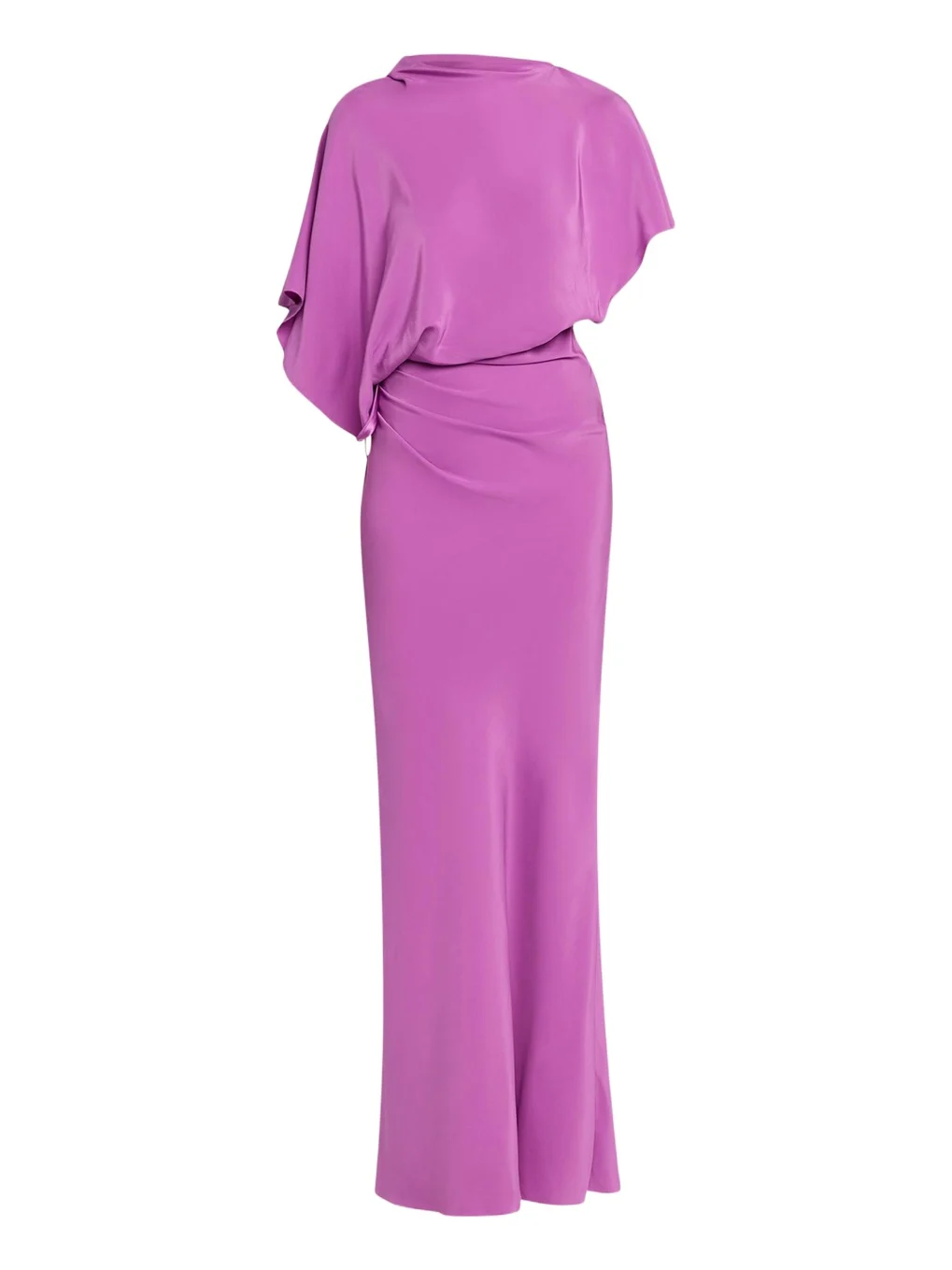 Backless Draped Satin Dress Backless Draped Satin Dress