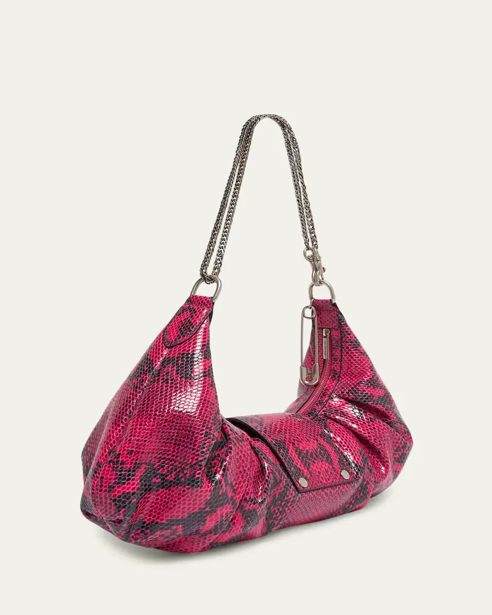 Balenciaga Pamela Python-Embossed Medium Shoulder Bag | Thumbnail 3 Balenciaga Pamela Python-Embossed Medium Shoulder Bag | Thumbnail 3