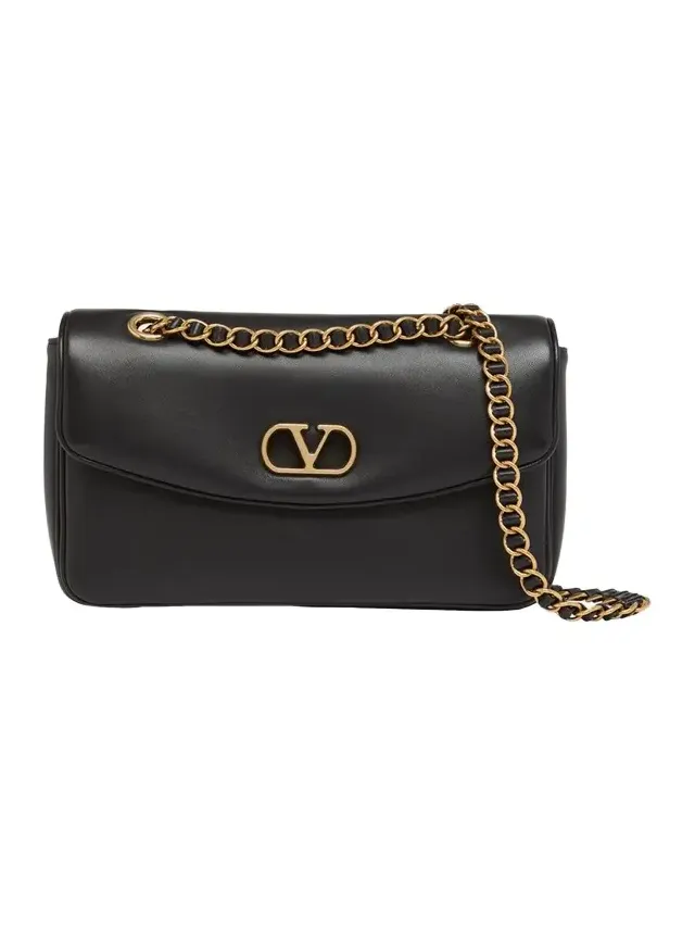 Medium Leather VLogo Shoulder Bag Medium Leather VLogo Shoulder Bag
