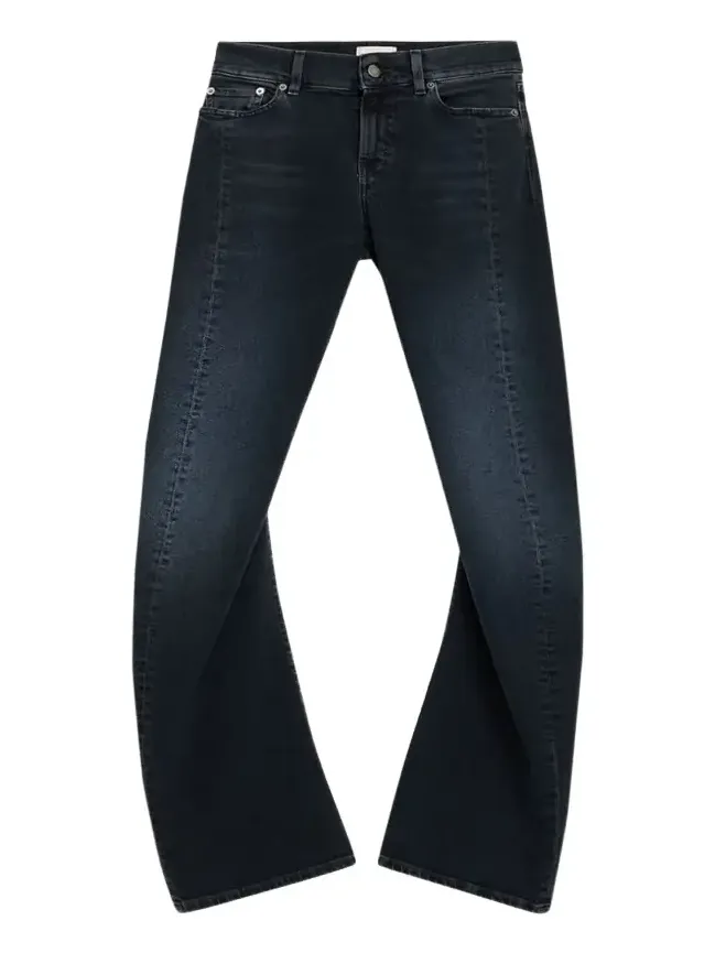 Gery Low-Rise Slim Flare Jeans