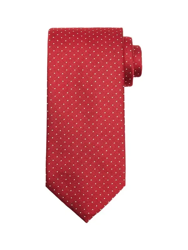 Men's Micro-Polka Dot Silk Tie