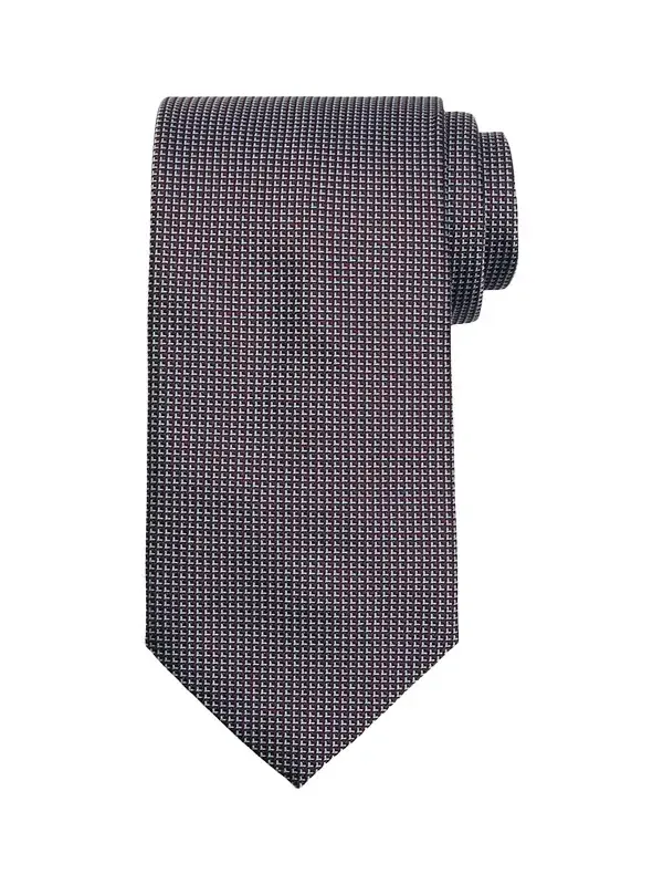 Men's Micro-Geometric Square Jacquard Silk Tie Men's Micro-Geometric Square Jacquard Silk Tie