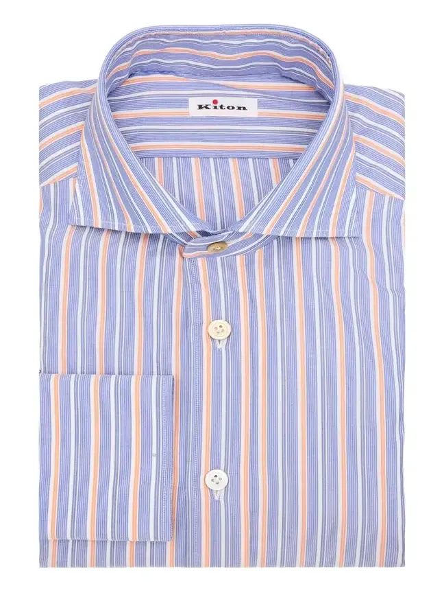 Men's Variegated Stripe Cotton Dress Shirt Men's Variegated Stripe Cotton Dress Shirt
