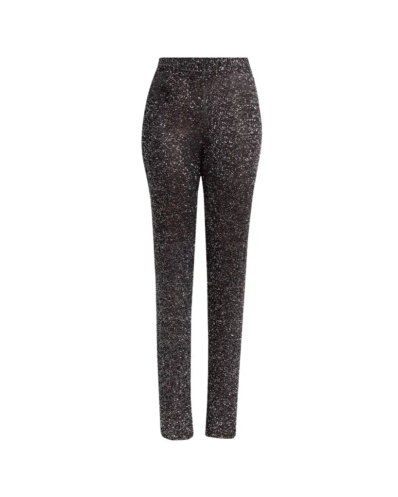 Valentino Garavani Sequined High-Rise Pants | Image 1 Valentino Garavani Sequined High-Rise Pants | Image 1