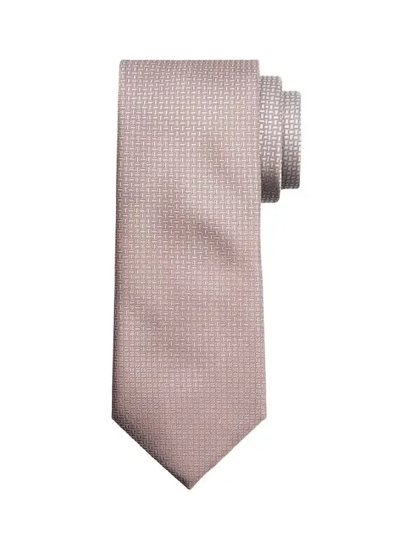 Men's Micro-Geometric Square Jacquard Silk Tie Men's Micro-Geometric Square Jacquard Silk Tie