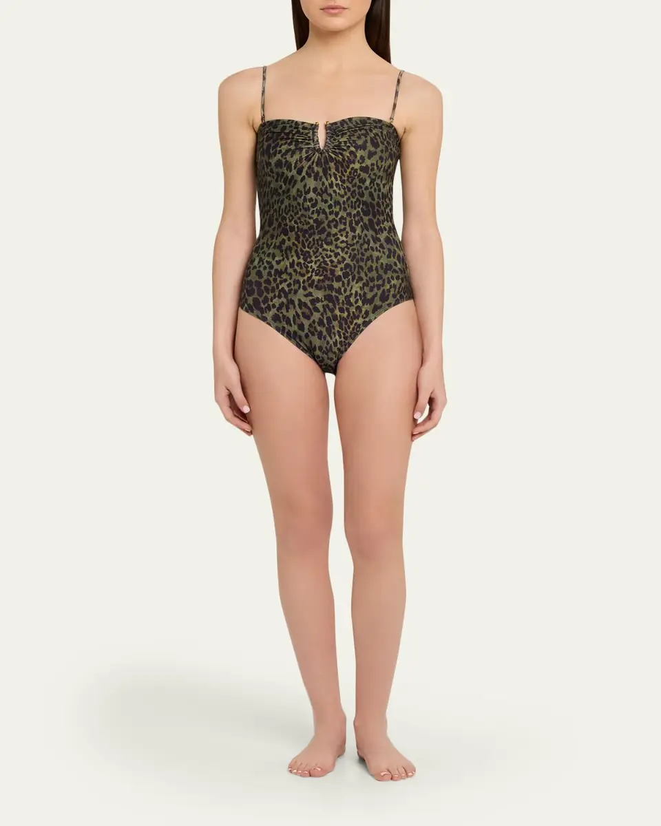 Nili Lotan Leopard One-Piece Swimsuit | Thumbnail 2 Nili Lotan Leopard One-Piece Swimsuit | Thumbnail 2