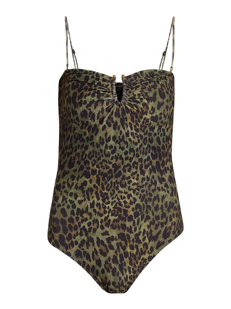 Nili Lotan Leopard One-Piece Swimsuit