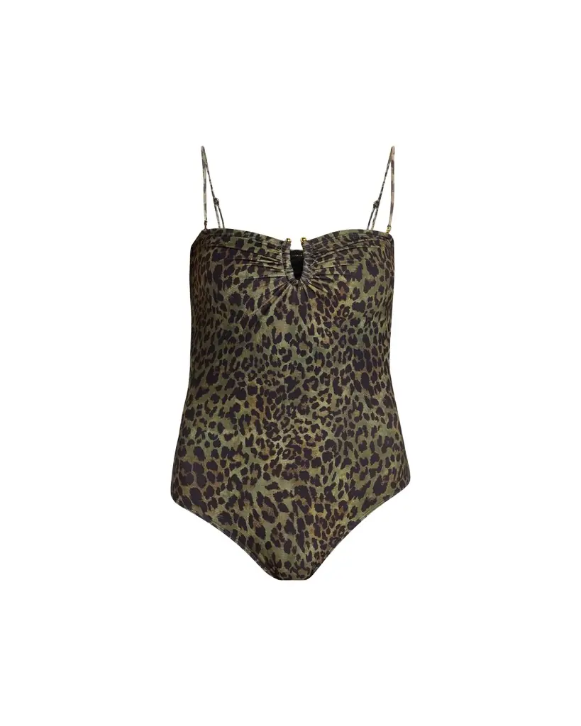Nili Lotan Leopard One-Piece Swimsuit