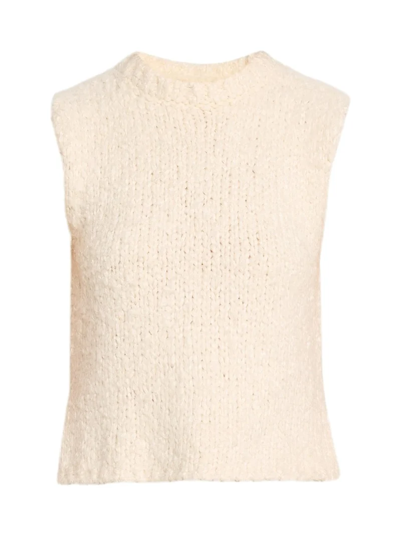 Gwen Brushed Silk Knit Sleeveless Top Gwen Brushed Silk Knit Sleeveless Top