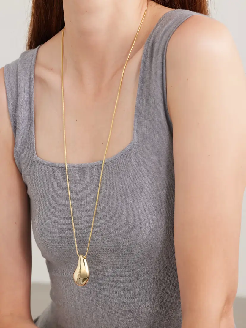 LIÉ STUDIO The Betty Convertible Gold-plated And Leather Necklace | Thumbnail 2