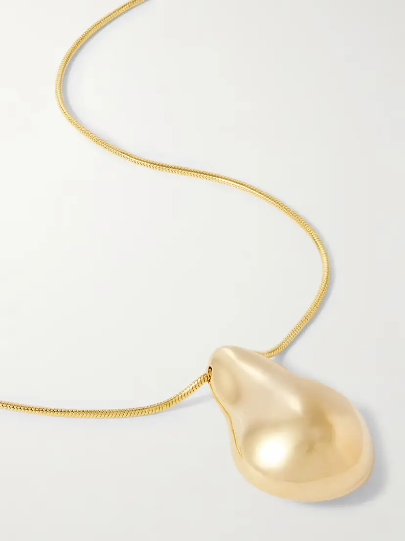 LIÉ STUDIO The Betty Convertible Gold-plated And Leather Necklace | Thumbnail 4