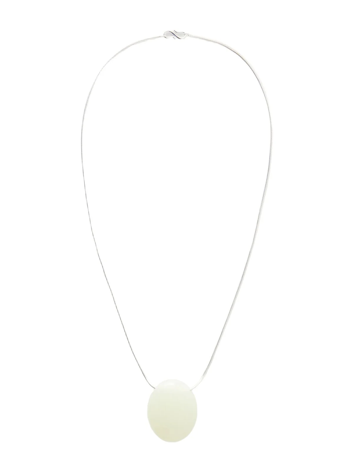 The Julia Silver And Serpentine Necklace The Julia Silver And Serpentine Necklace