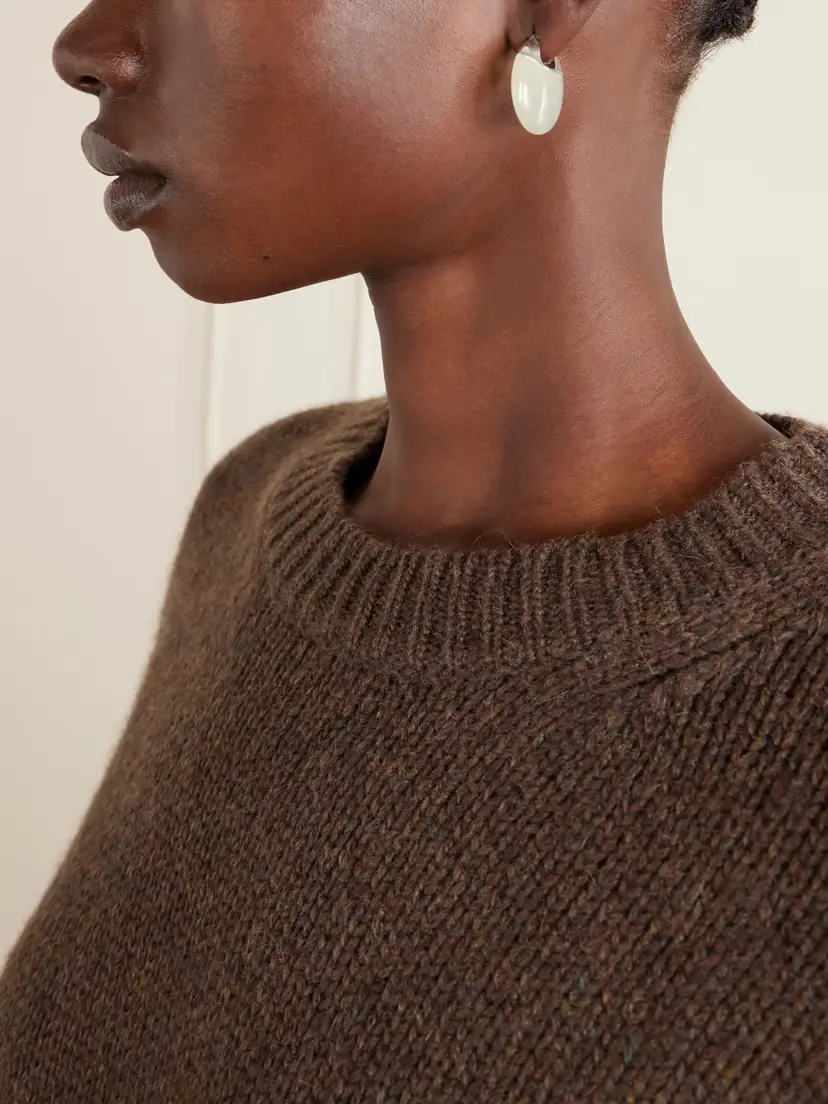 LIÉ STUDIO The Erin Silver And Serpentine Hoop Earrings | Thumbnail 2 LIÉ STUDIO The Erin Silver And Serpentine Hoop Earrings | Thumbnail 2
