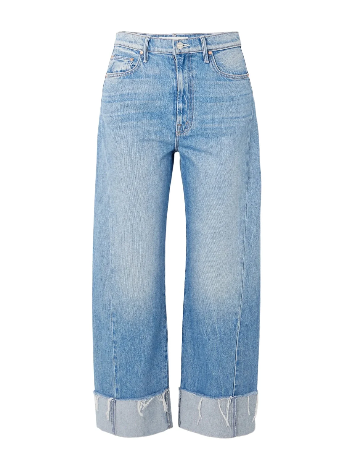 The Half Pipe Ankle Cuff Fray High-rise Barrel-leg Jeans