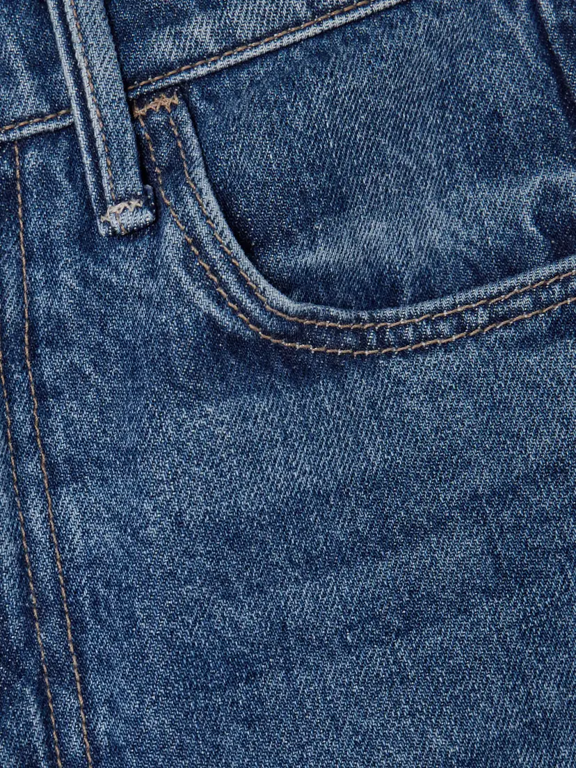 Mother The Half Pipe Bermuda Fray Denim Shorts | Thumbnail 5